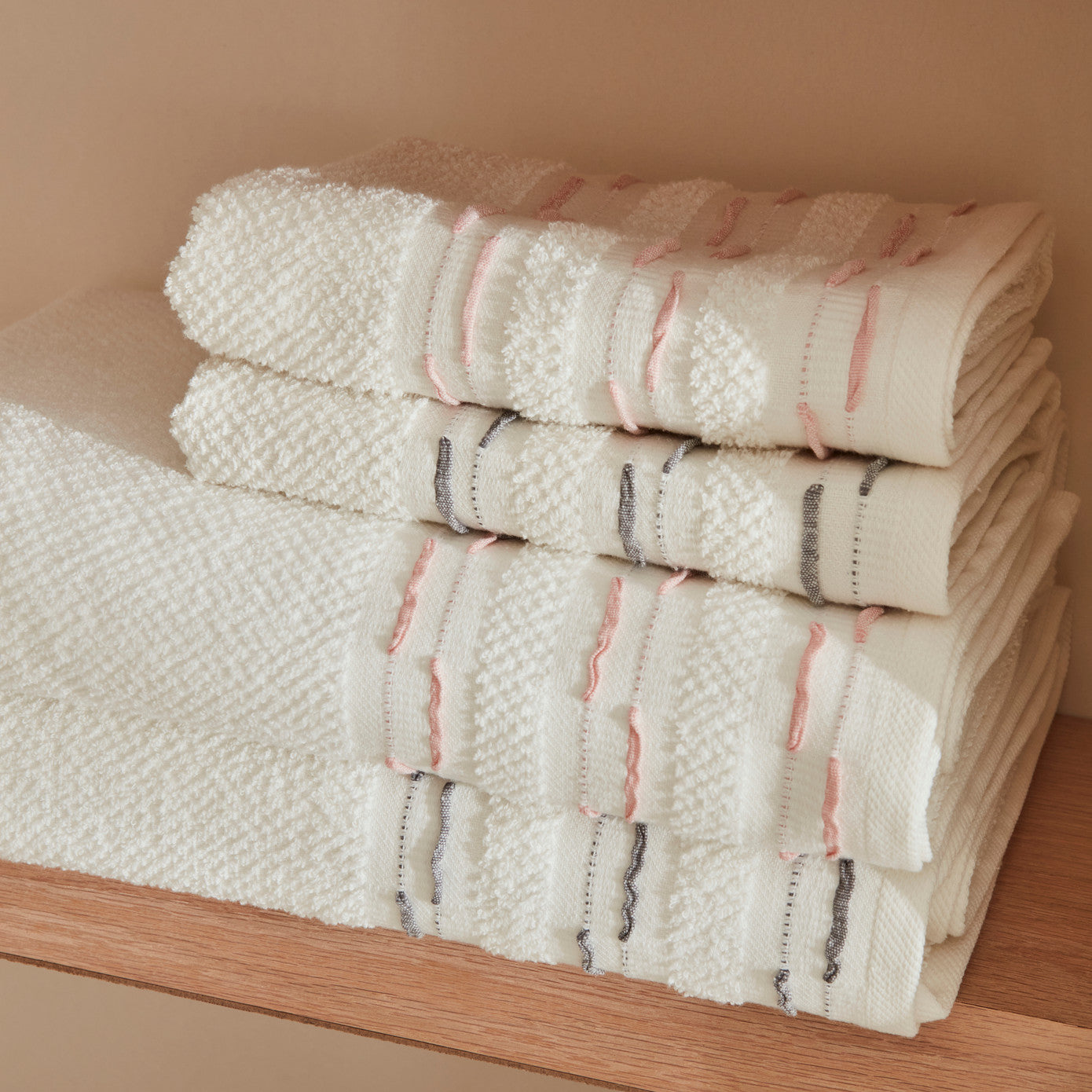 Dena, Set de Baie pentru Familie, Offwhite