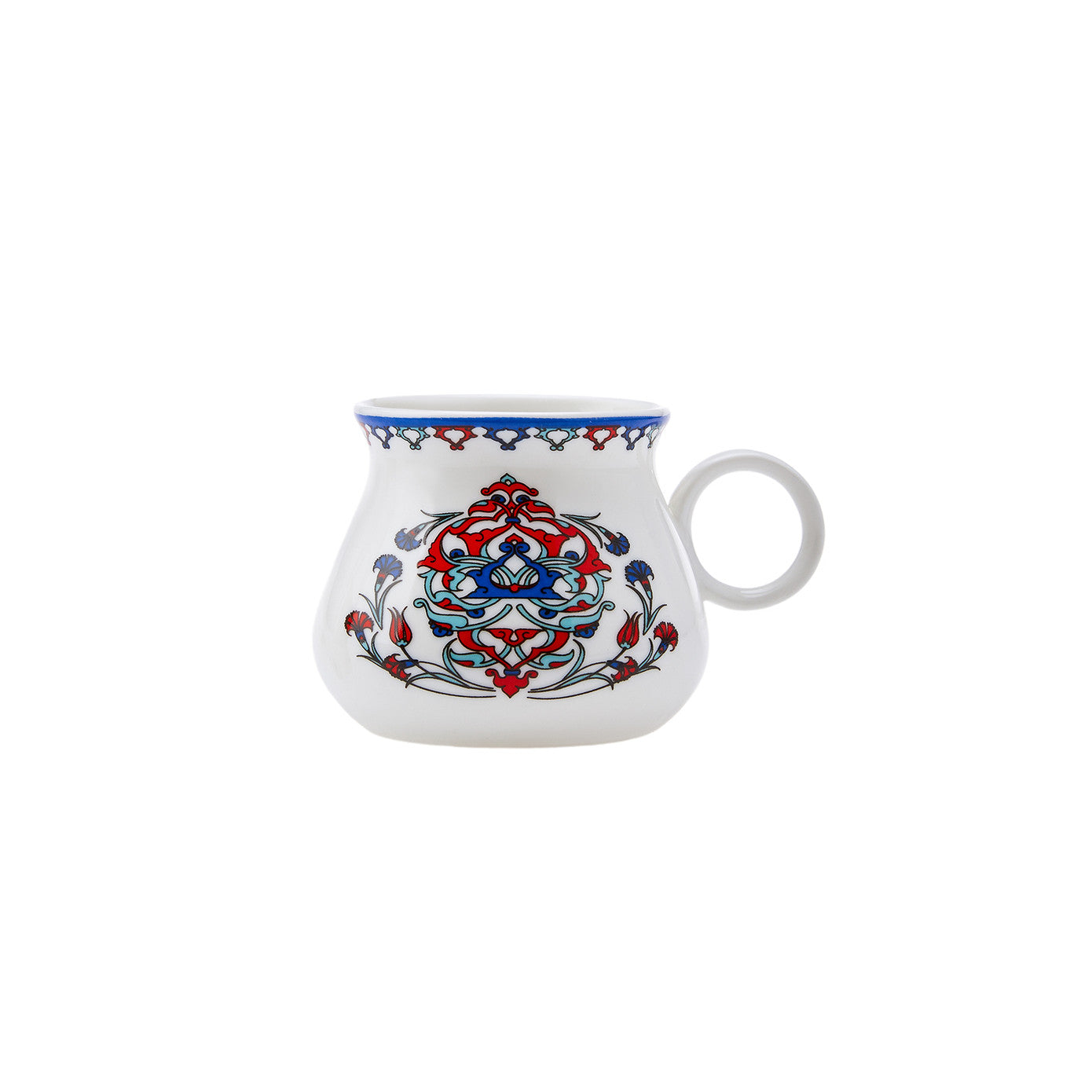 Hattat, 12 Piese, Set cești de Cafea Turcească pentru 6 persoane, 90ML, Multi