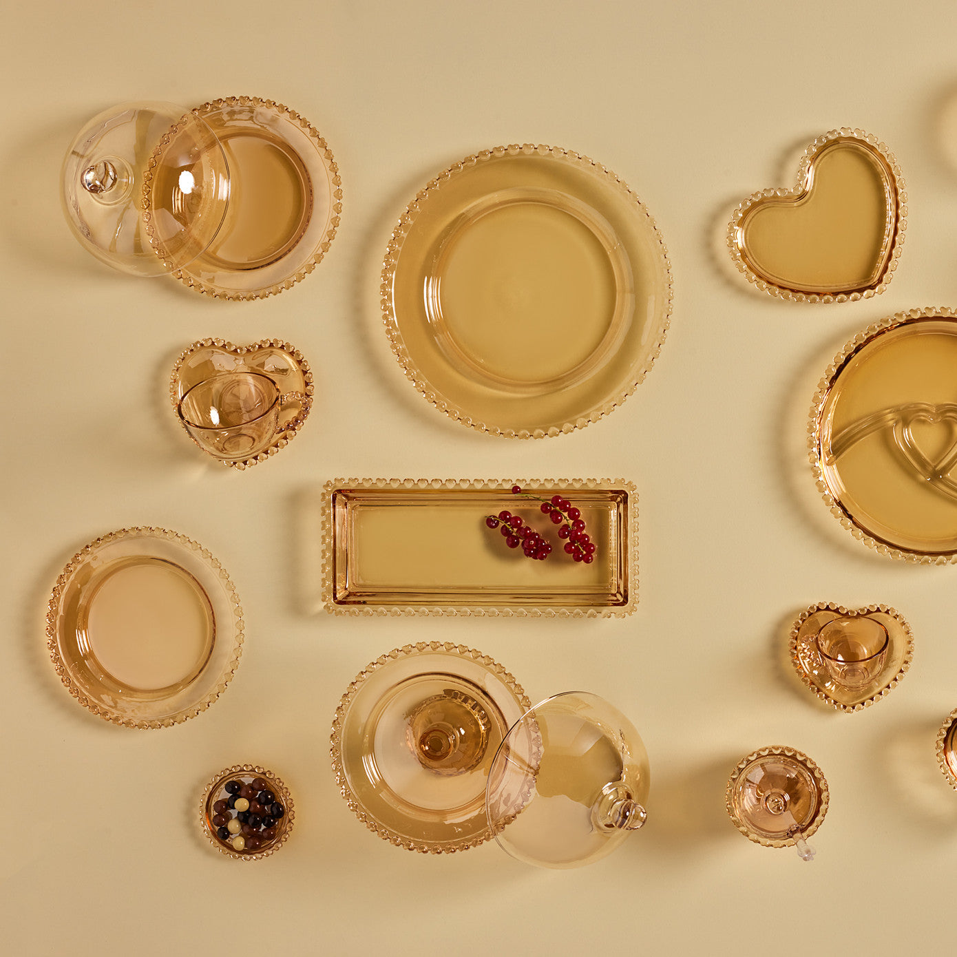 Glory, Serving Platter, 25cm, Amber