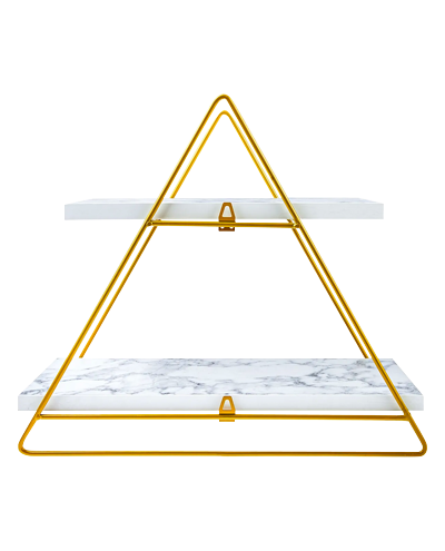 Karaca Home Jessie 2 Tier Bathroom/Kitchen Shelf White