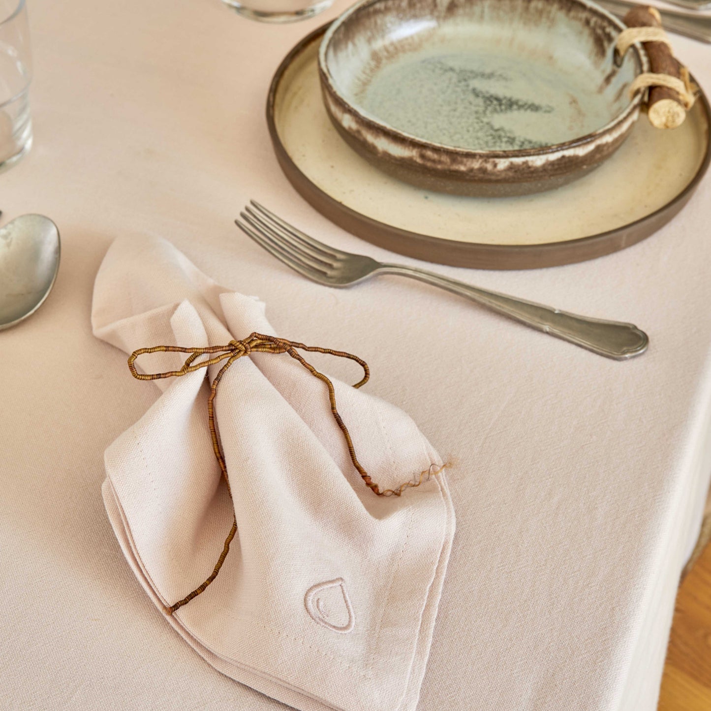 Karaca Home 4 Elemente Blush Față de Masă 160x240 cm