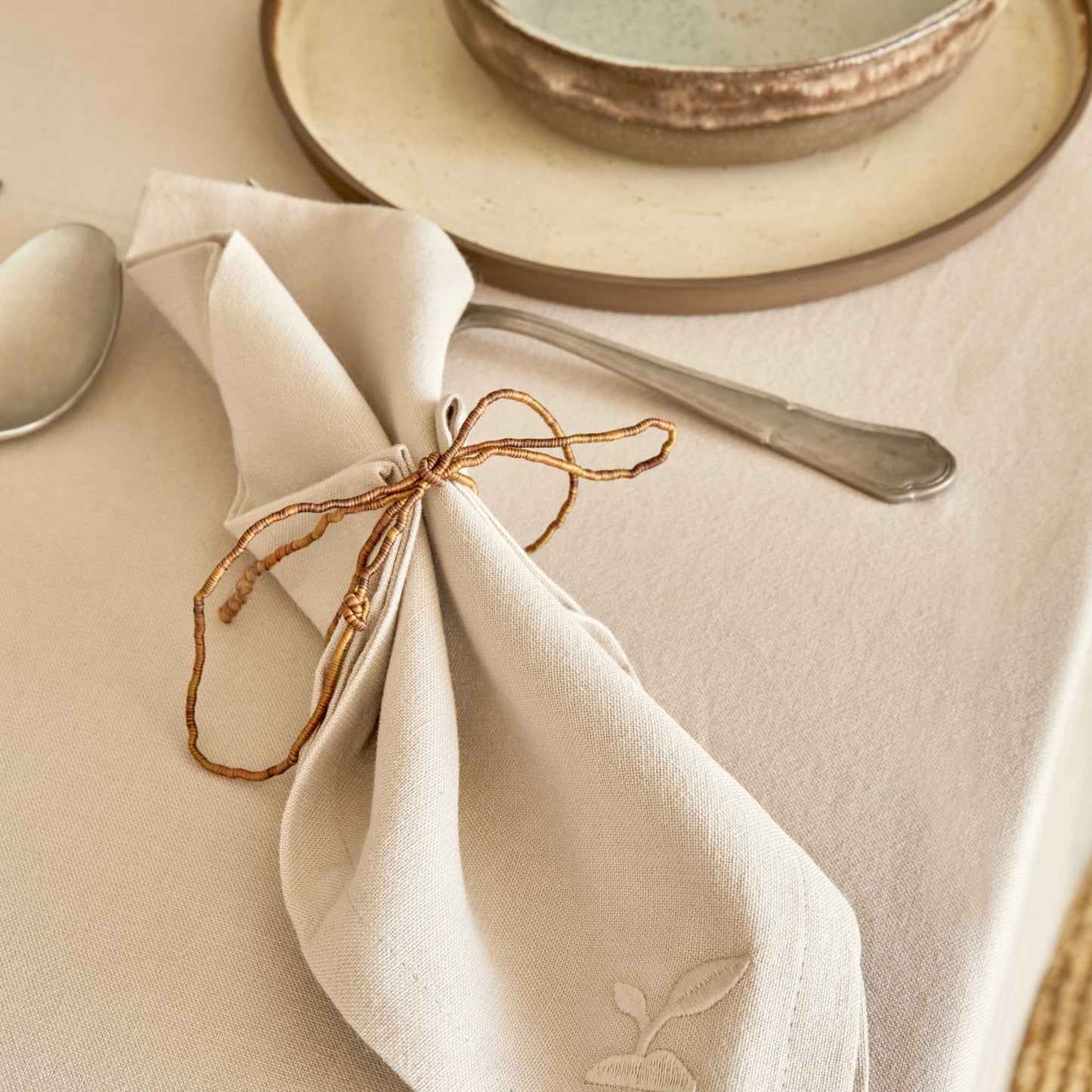 Karaca Home 4 Elemente Mink Față de Masă 160x240 cm