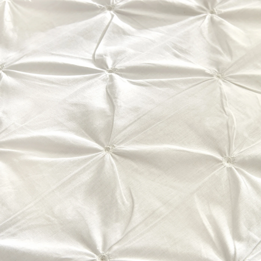 White Collection Castello, 100% Bumbac Set Lenjerie de pat, Dubla, Alb
