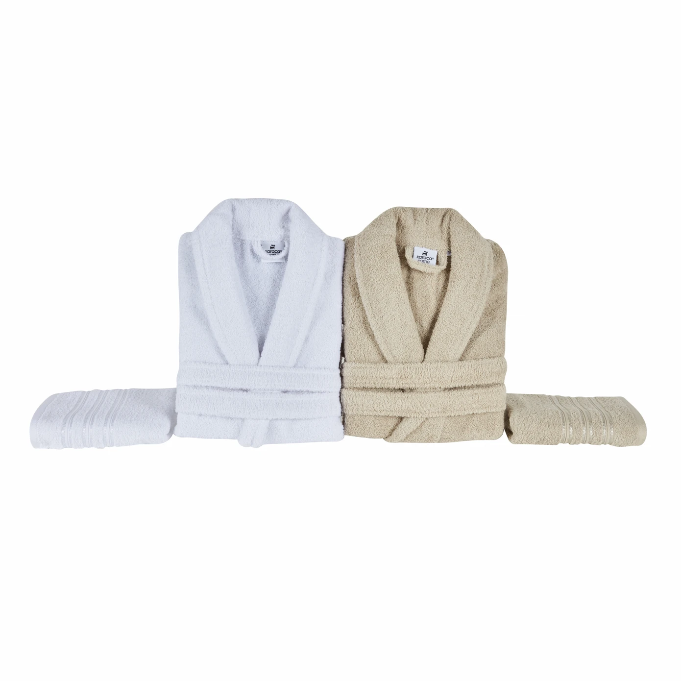 Carli, 4 Piese, Set de Baie pentru Familie, Offwhite Bej