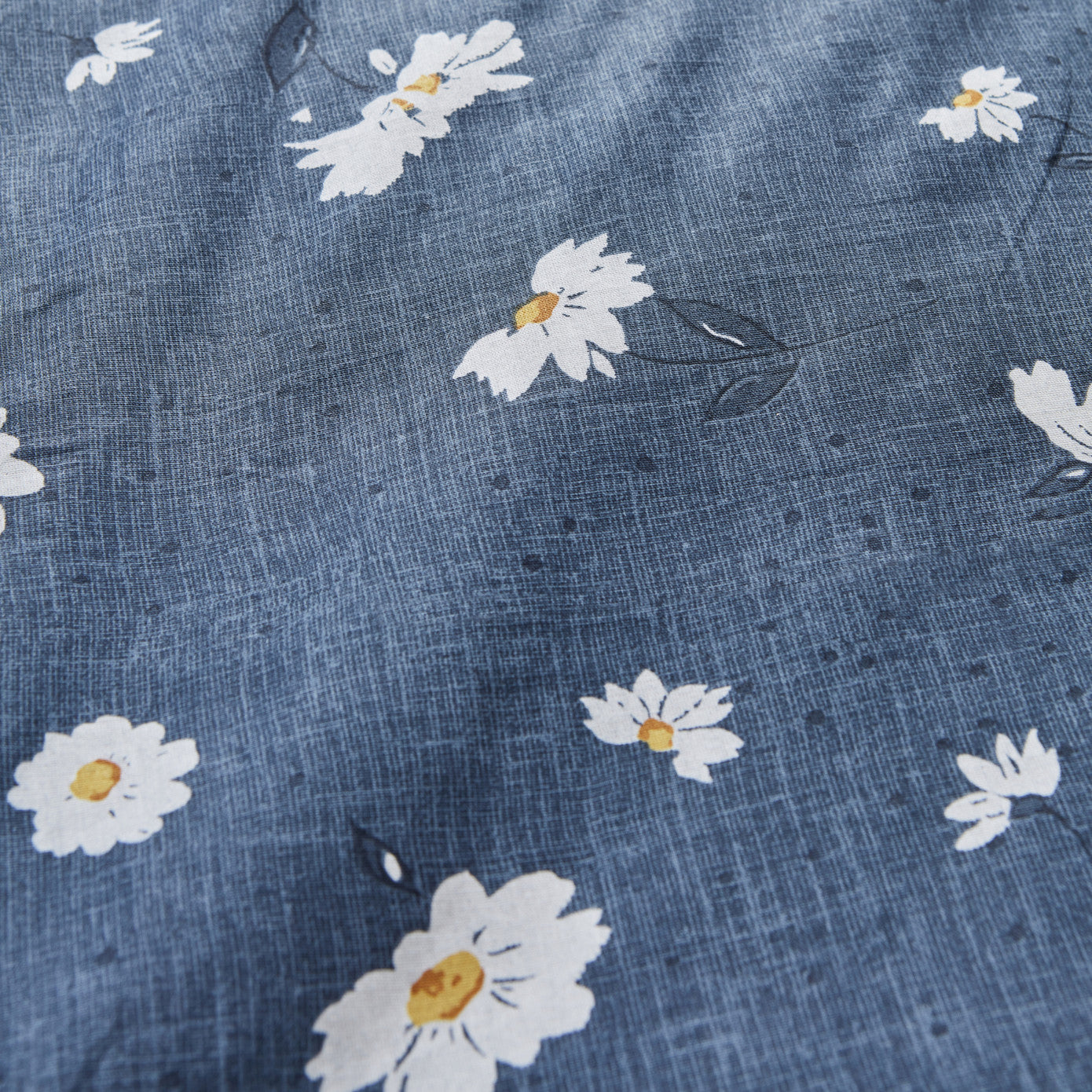 Daisy, 100% Bumbac Set Lenjerie de pat, Singura, Indigo