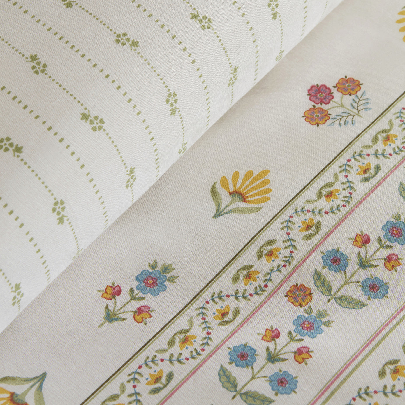 Arty, 100% Bumbac Set Lenjerie de pat cu Pătură, Dubla, Multi