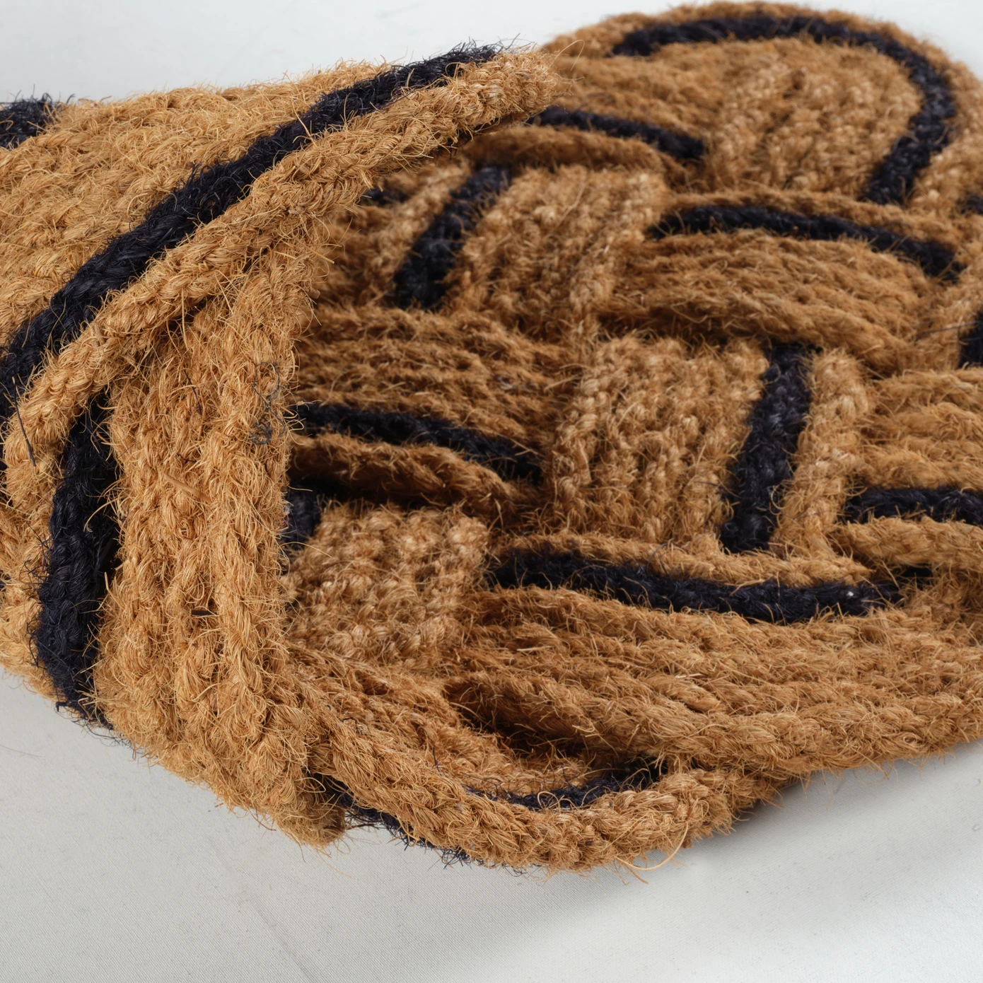 100% Natural Cocos Covor pentru Exterior, 45x75cm, Negru