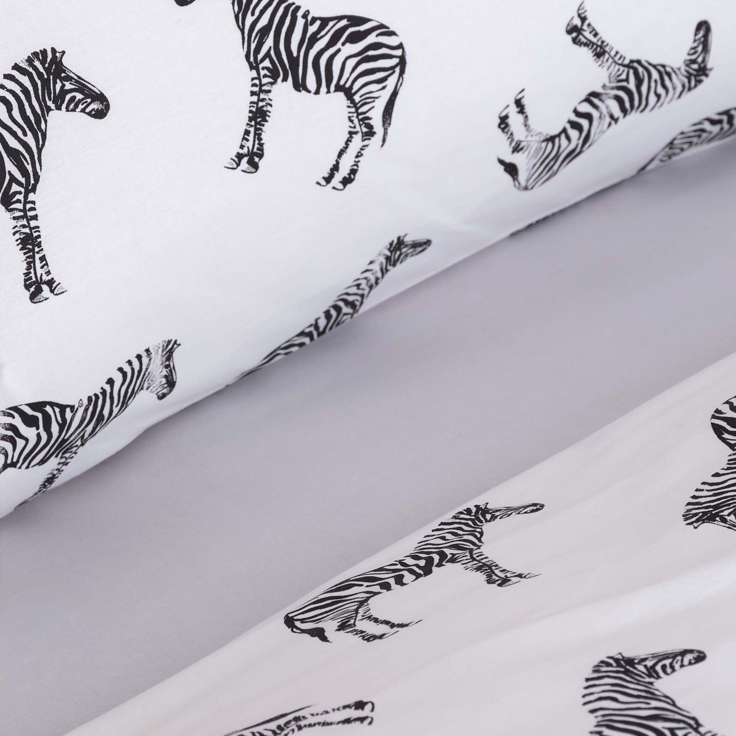 Sarah Anderson Zebra, 100% Bumbac Set Lenjerie de pat, Singura, Multi