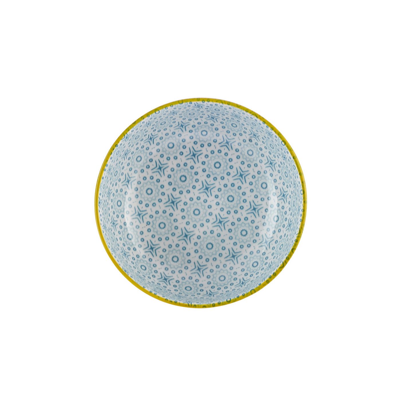Floral Round, Snack Bowl, 10cm, Blue