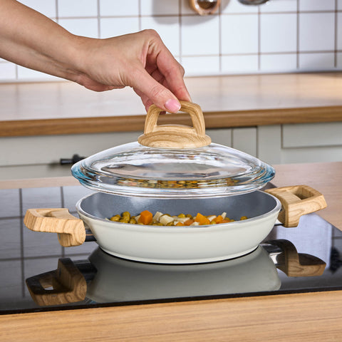 Swiss Crystal, 6 Piese, Set de Tigaie, Inducție, Cremă