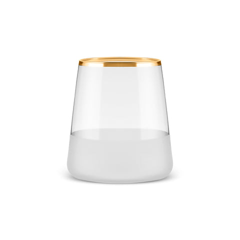 Jasmine, 3 Piece Tumbler Glass Set for 3 People, 420ML, White