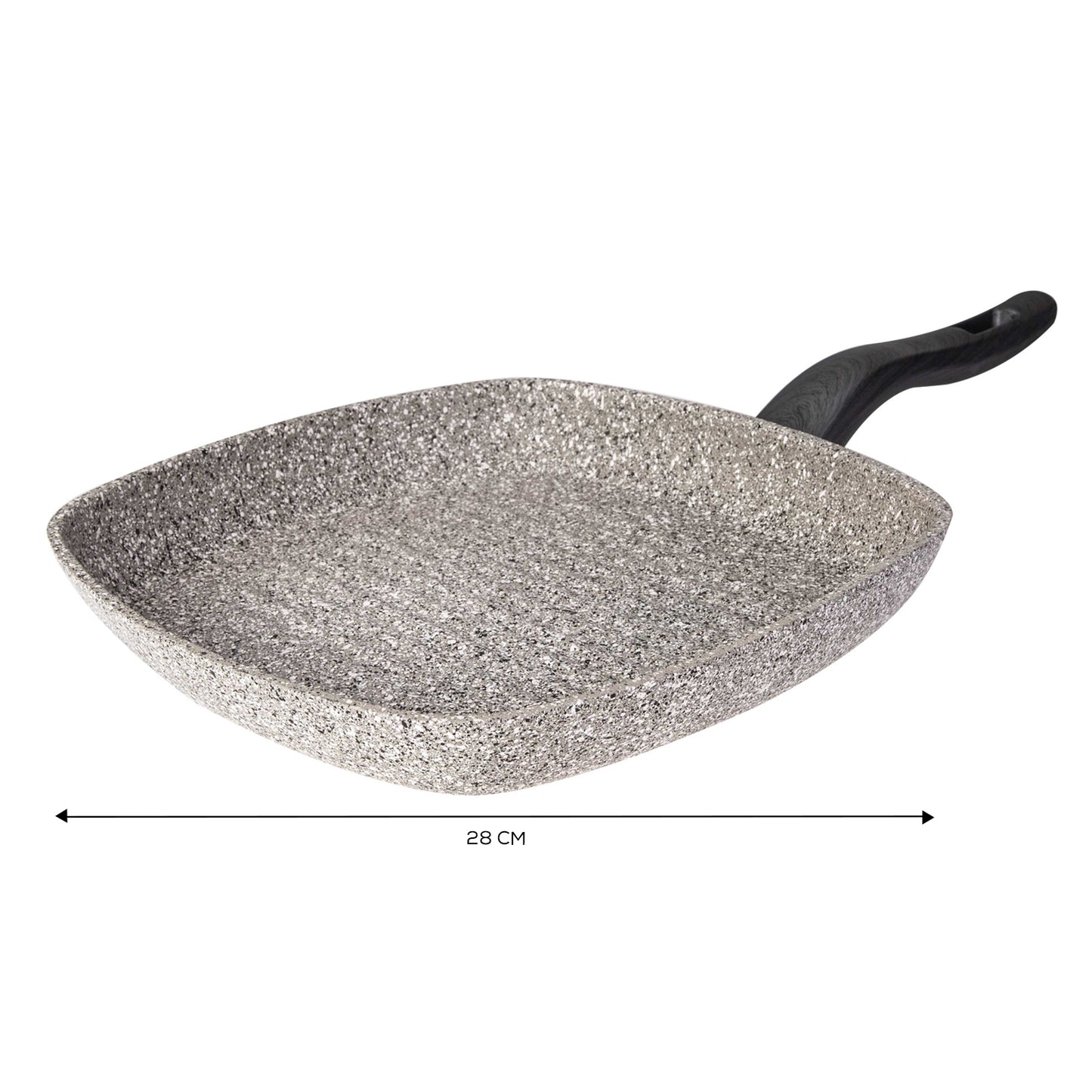 Karaca Dark Silver Granit Bio Tigaie Grill 28 cm
