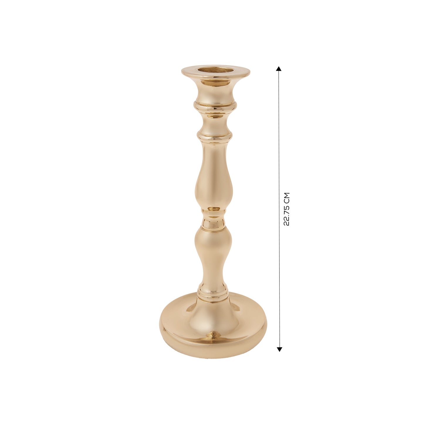 Karaca Lara Set 2 Sfeșnice Aurii 22,75 cm