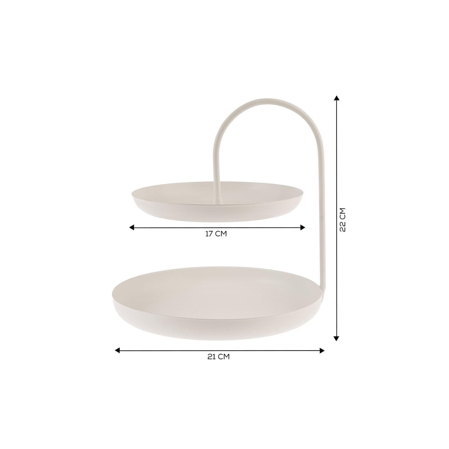 Karaca Eva White Layered Biscuit Plate Set