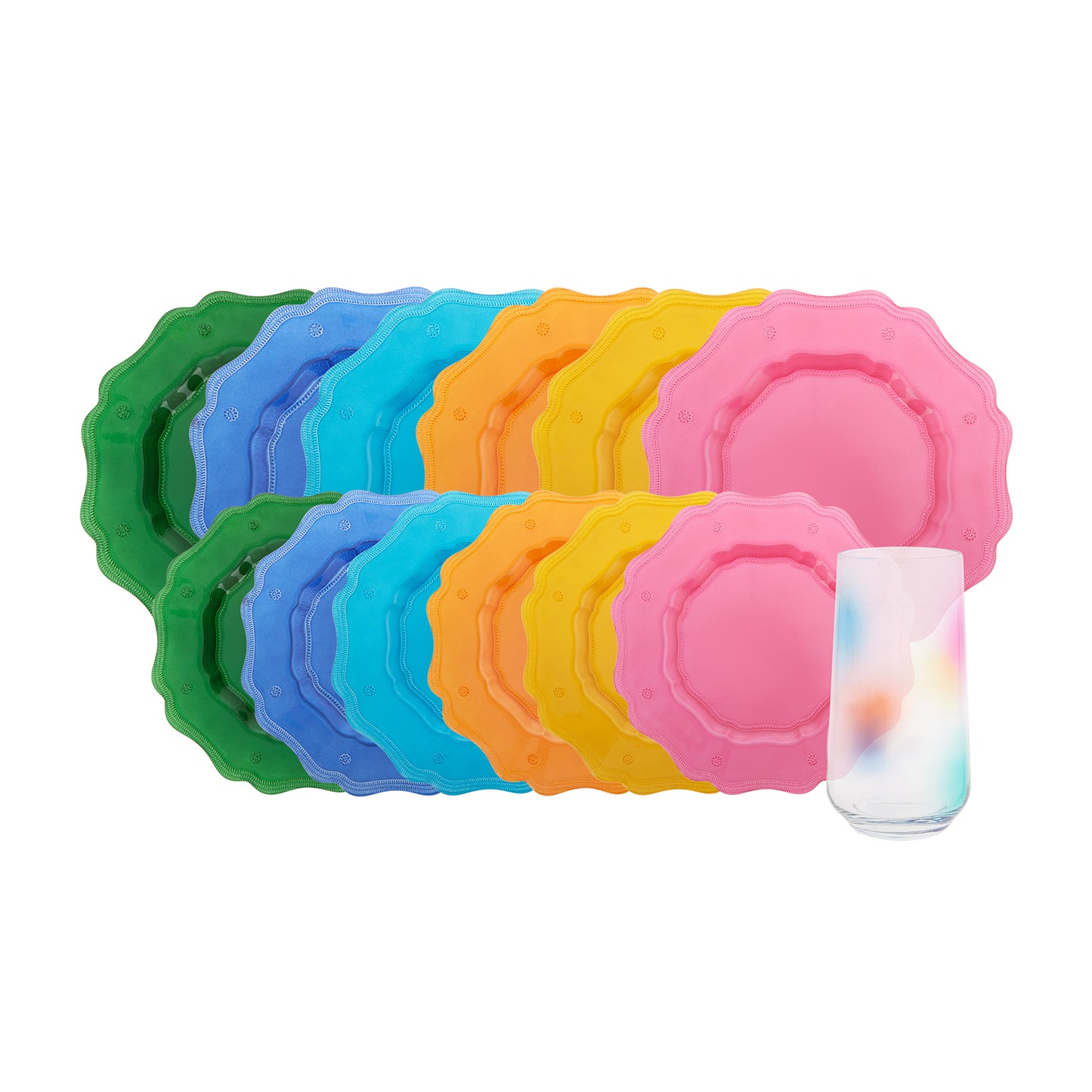 Karaca Fun 18 Piece Meal Cake And Glass Set