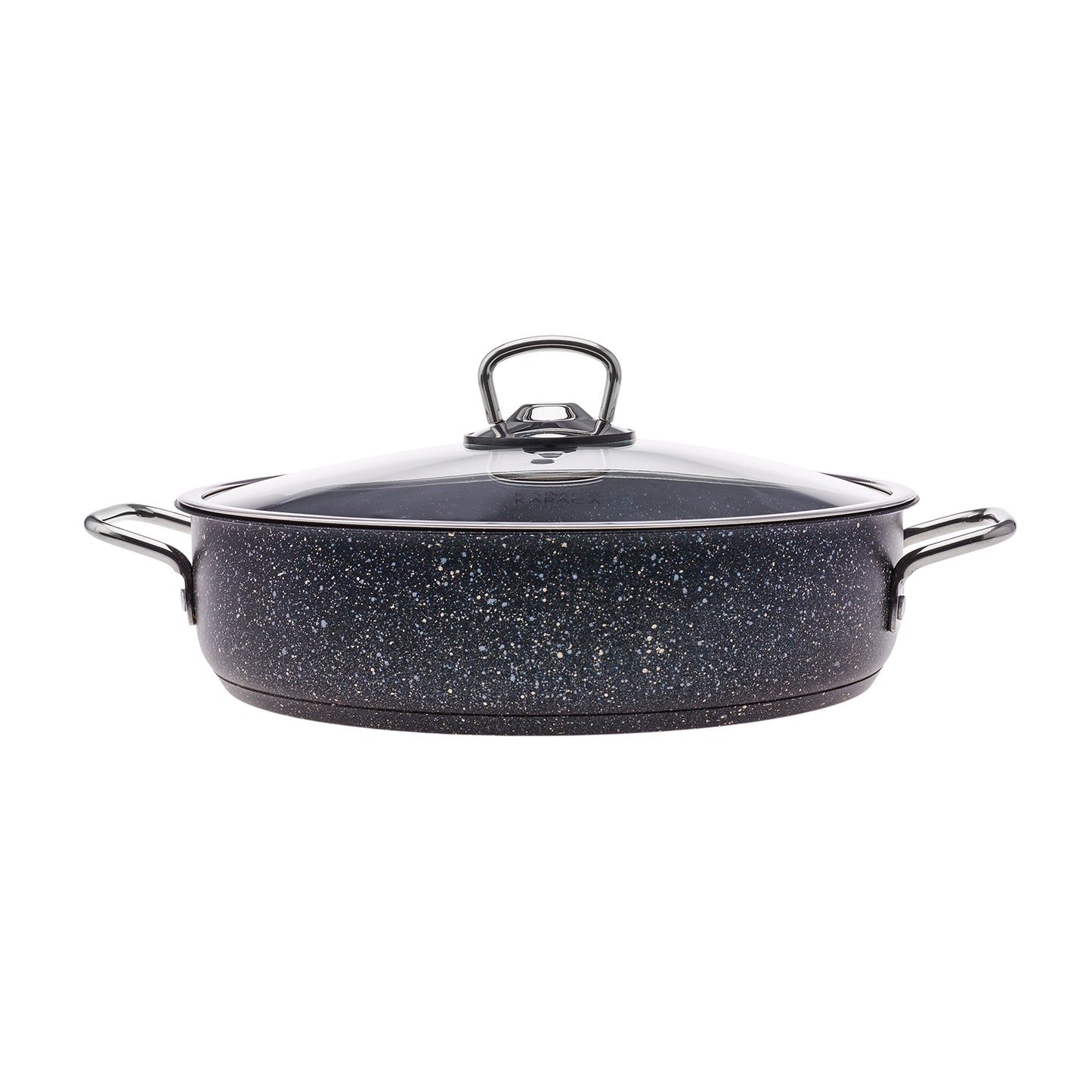 Karaca Biogranite Steel Plus Set 7 de vase de gătit cu inducție antiaderență, Negru