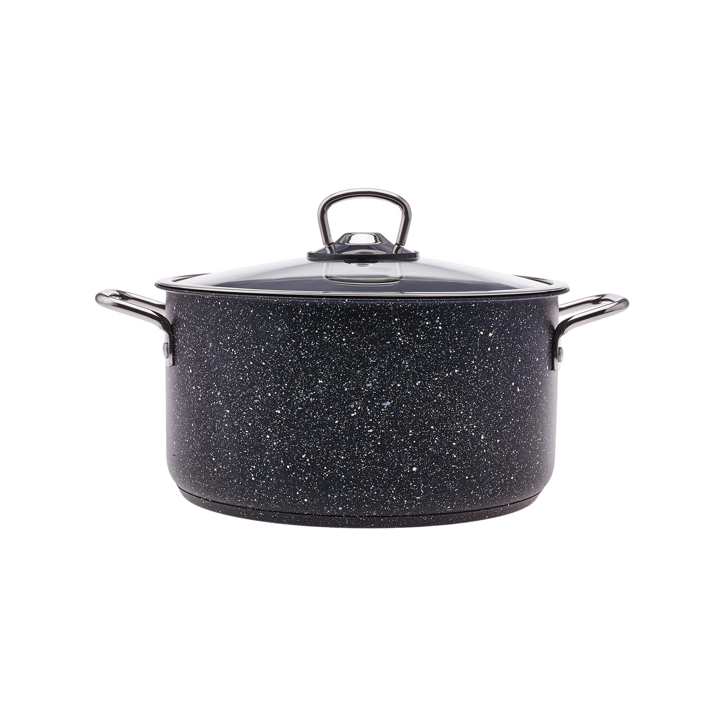 Karaca Biogranite Steel Plus Set 7 de vase de gătit cu inducție antiaderență, Negru