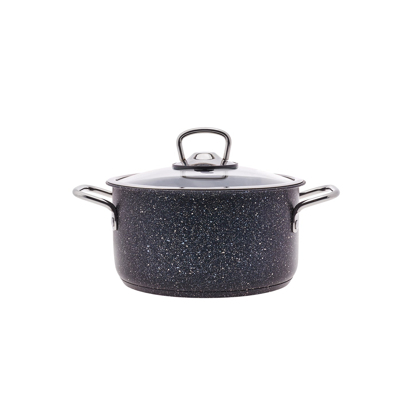 Karaca Biogranite Steel Plus Set 7 de vase de gătit cu inducție antiaderență, Negru