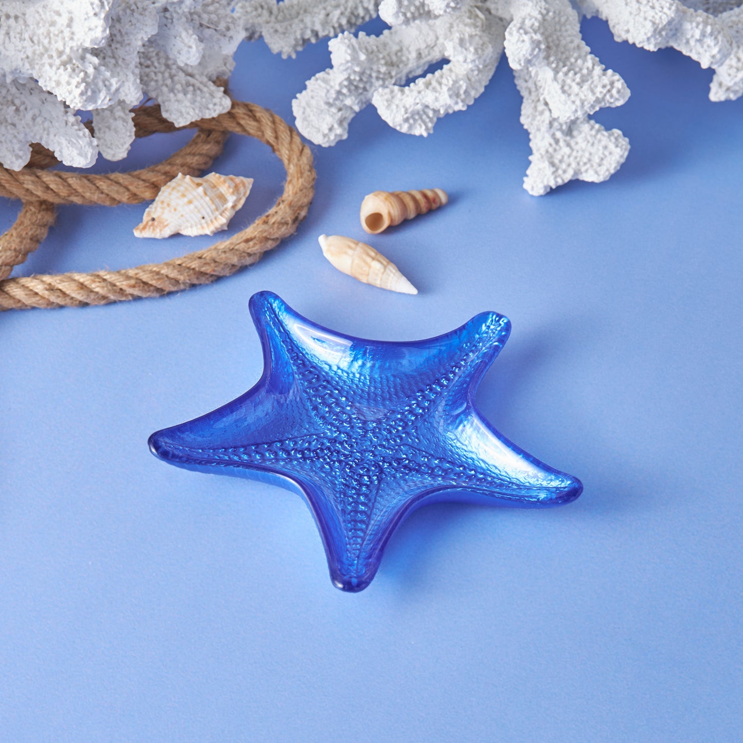 Bol pentru gustări Karaca Aqua Marine Star albastru, 17 cm