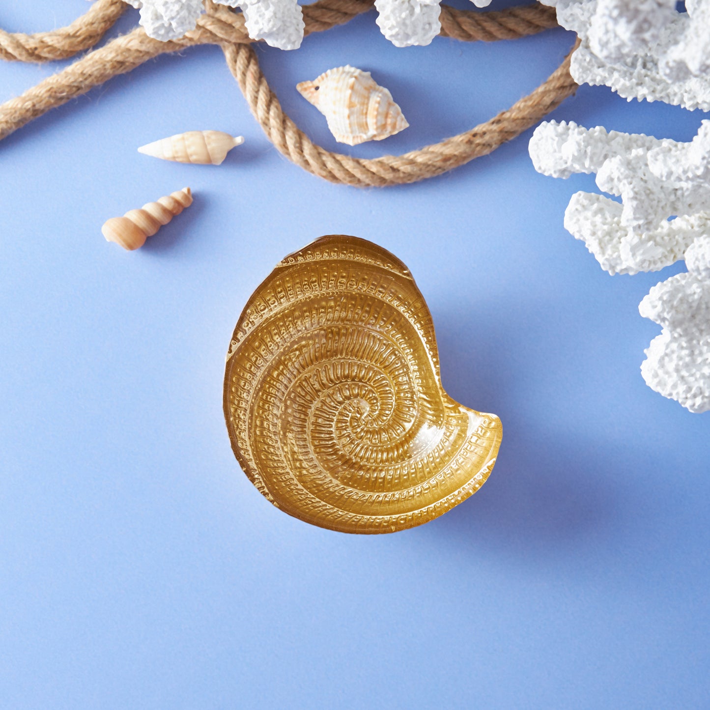 Bol pentru gustări Karaca Aqua Marine Snail auriu, 13 cm