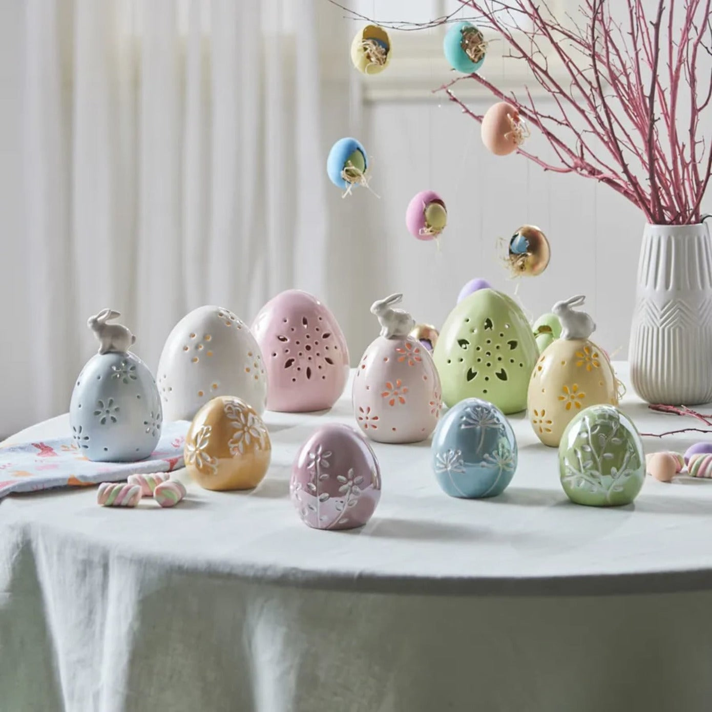 Karaca Paște decorativă din ceramică 9cm Albastru