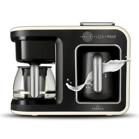 Hatır Plus Mod, 5 in 1 Filtru de Cafea şi Ceai & Cafetiera Turceasca, Crem