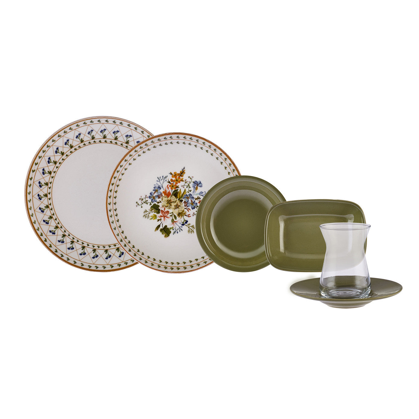 KARACA FOLIAGE 25 PRÇ KAHVALTI SETİ RND