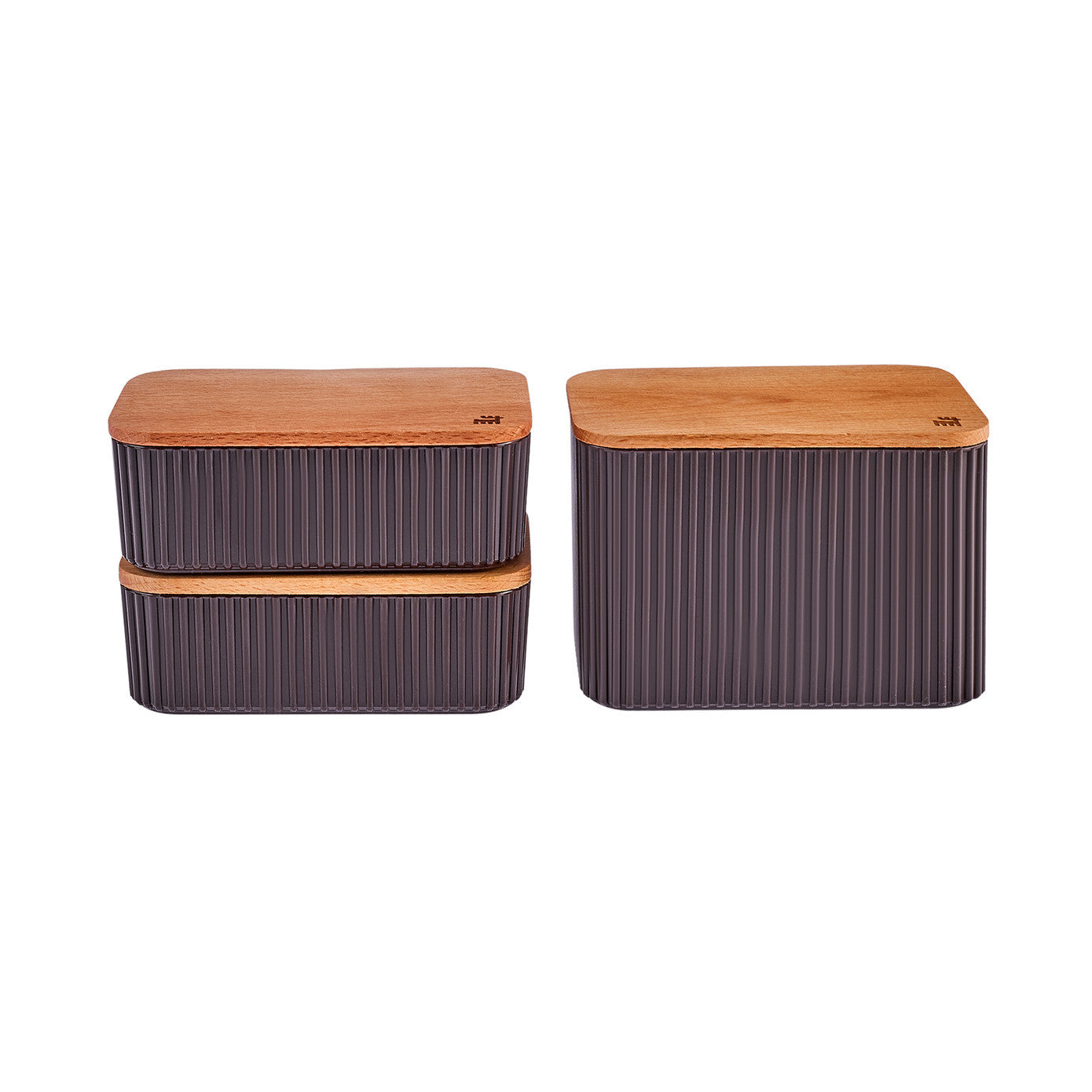 Karaca Massimo Set de containere de depozitare din 3 piese, Damson
