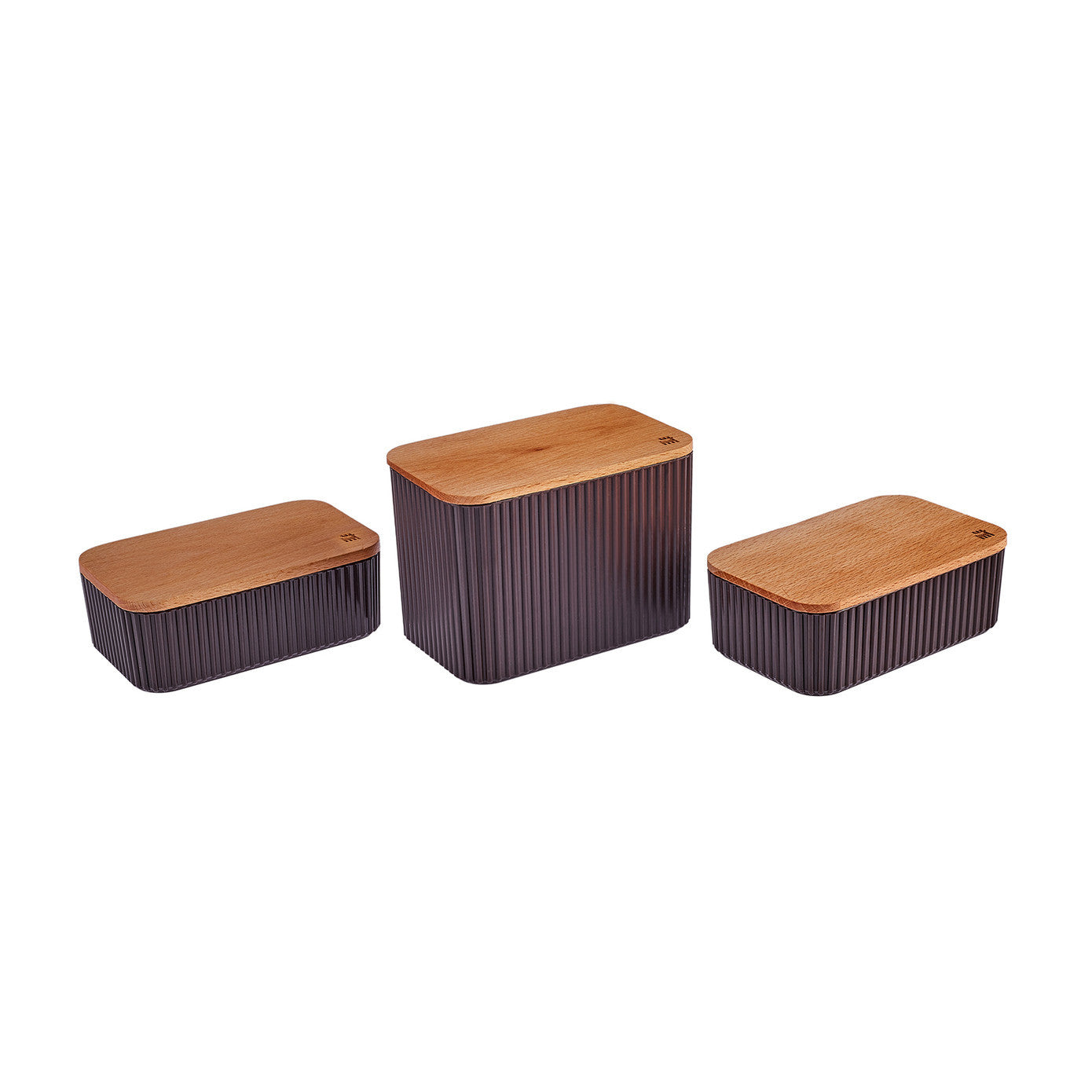 Karaca Massimo Set de containere de depozitare din 3 piese, Damson