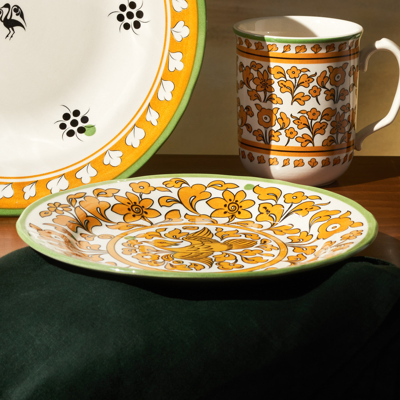 Karaca Paye Seljuk Series Farfurie Desert Galbenă 21 cm