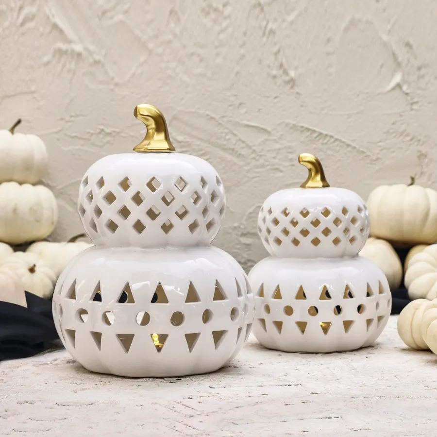 Halloween, Bibelou, 19cm, Aur Alb