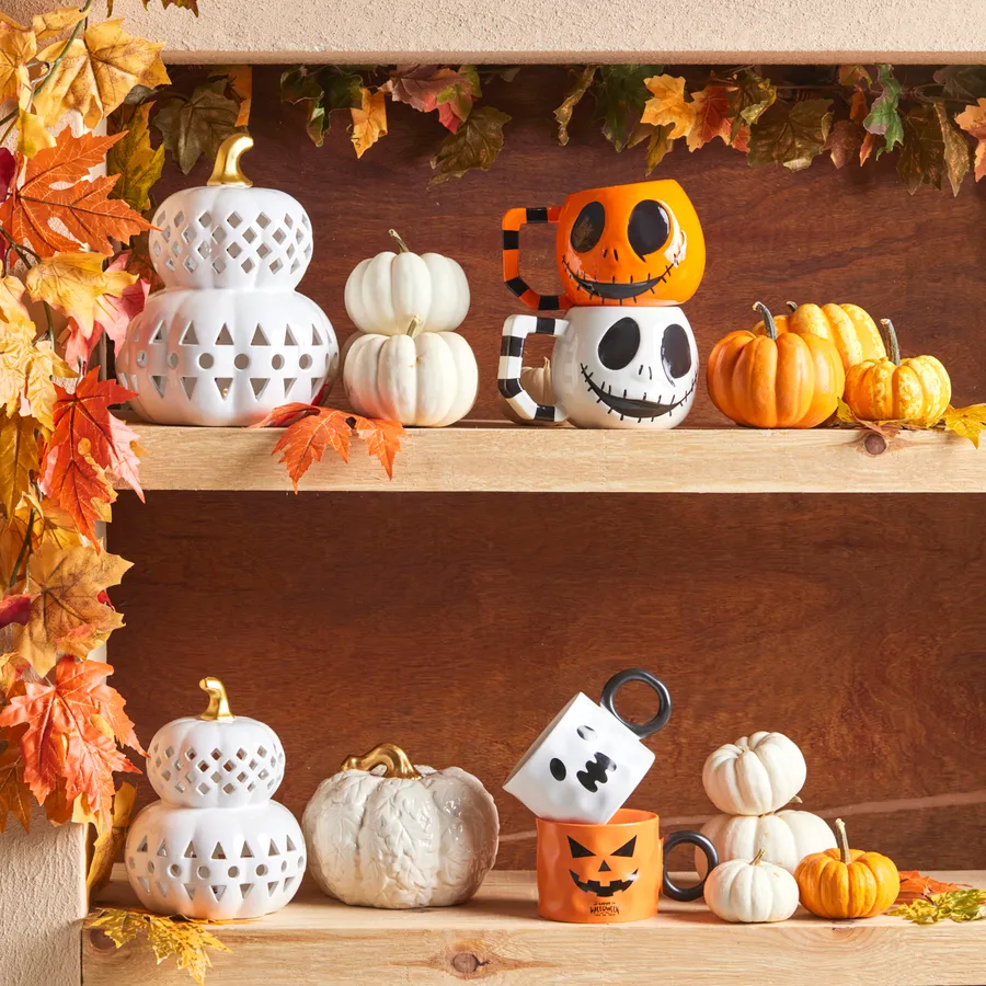 Halloween, Bibelou, 19cm, Aur Alb