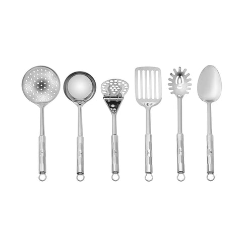 Nova, 6 Piese, Set Ustensile de Bucătărie, Argintiu