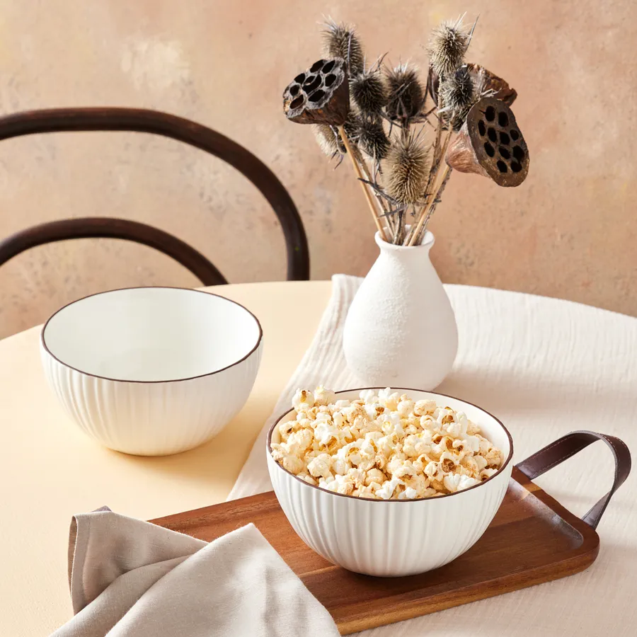 Rhine, 2 Piese, Bol de Salată, 16cm, Alb