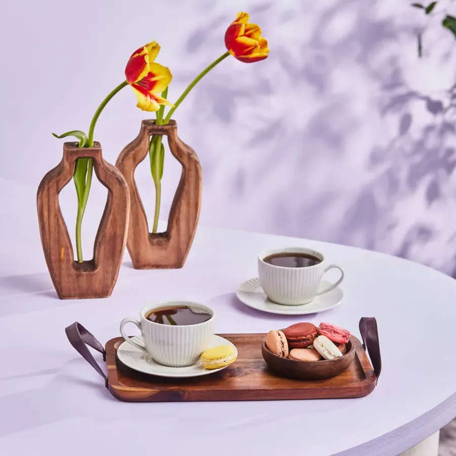 Seashell, 12 Piese, Set cești de Ceai pentru 6 persoane, 200ML, Gri