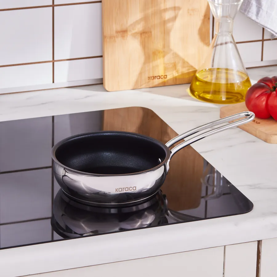 Emirgan, Tigaie din Oțel, 16cm, Inducție, Argintiu