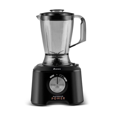 Mastermaid Power Max, 11 in 1 Food Processor, Matte Black Silver, 2500W