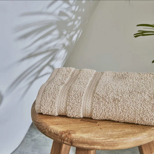 Karaca Wheat Mocha 100% Cotton Hand Towel 50x100 cm