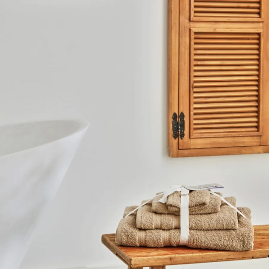 Karaca Wheat Mocha 100% Cotton Towel Set