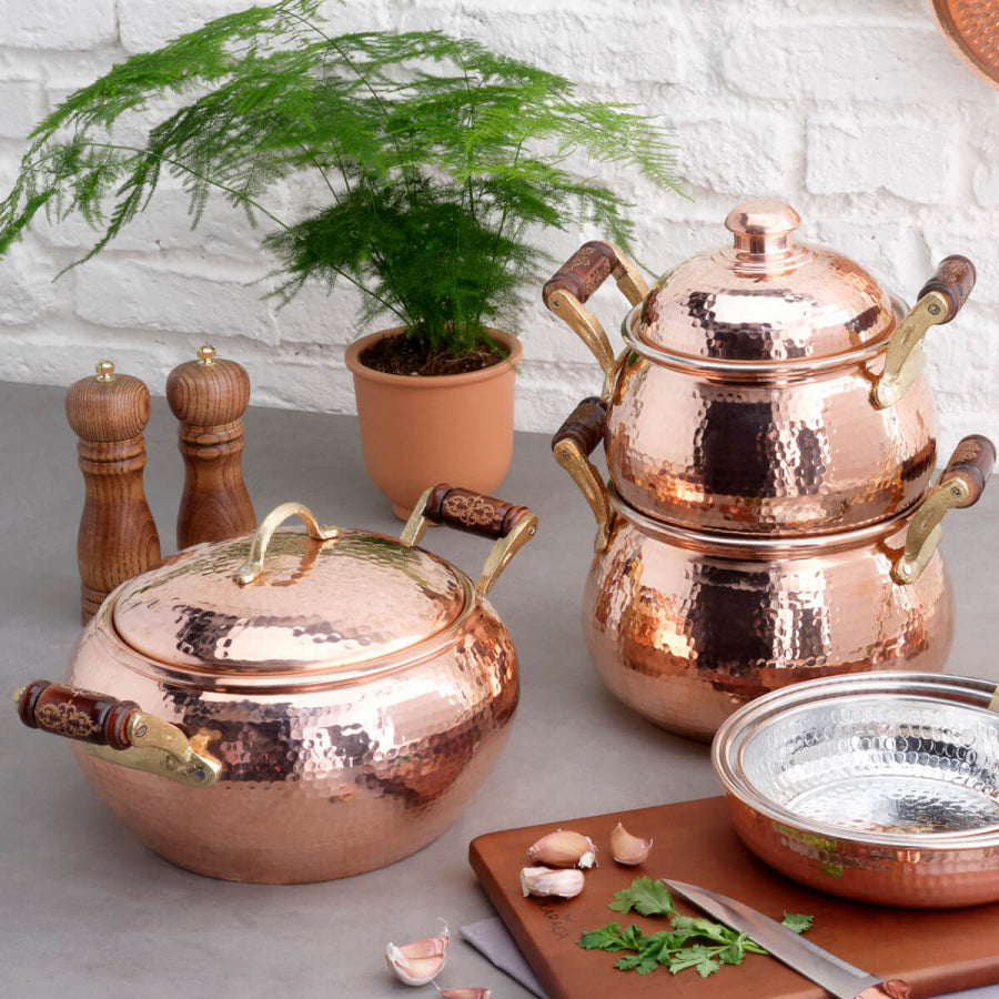 Karaca Mesopotamia Copper Chubby Oală 16 cm