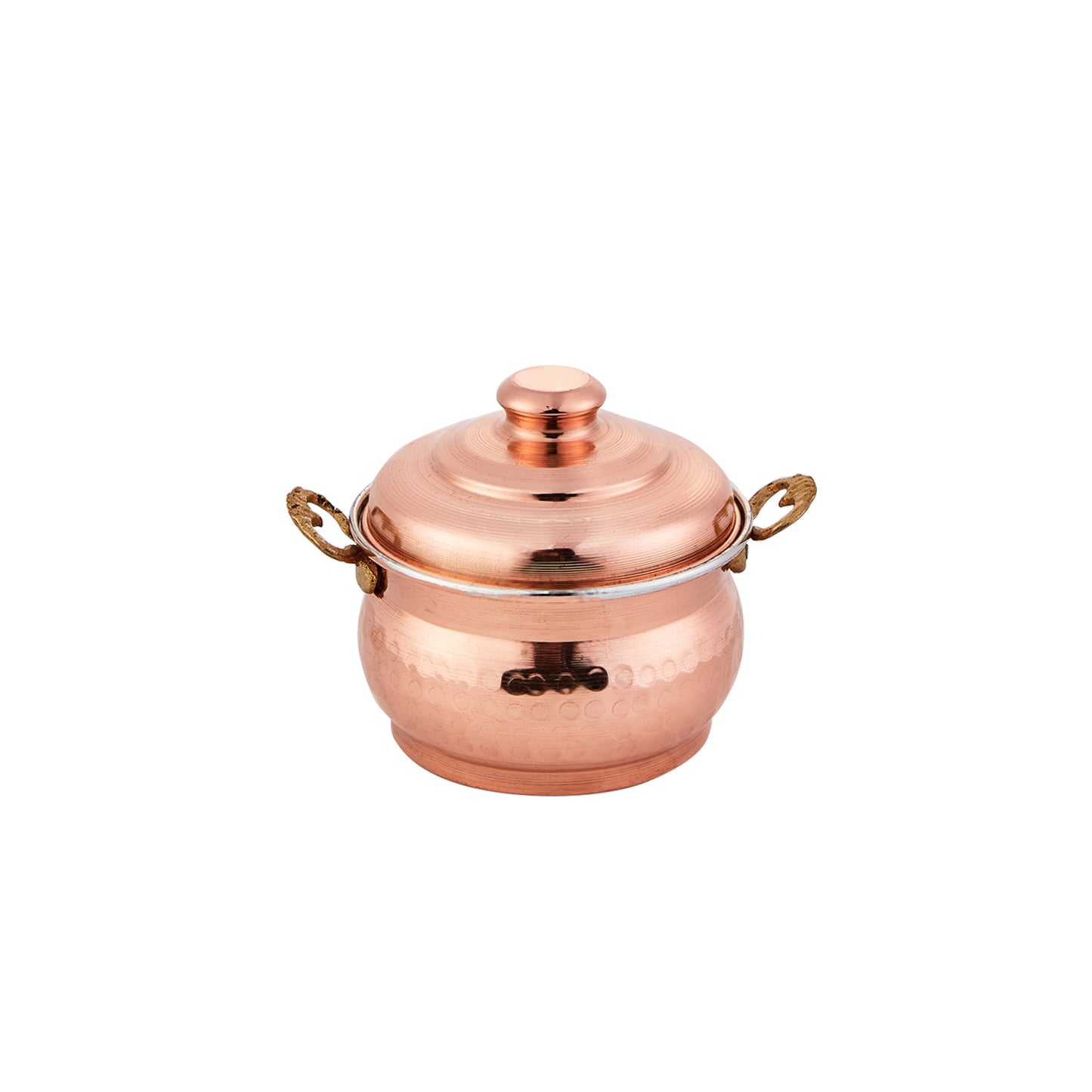 Mini-oală Karaca Mesopotamia cupru, 10 cm