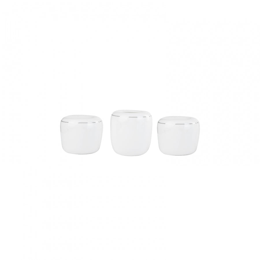 Set de veselă Karaca Fine Pearl Bella negru, 58 de piese, pentru 12 persoane