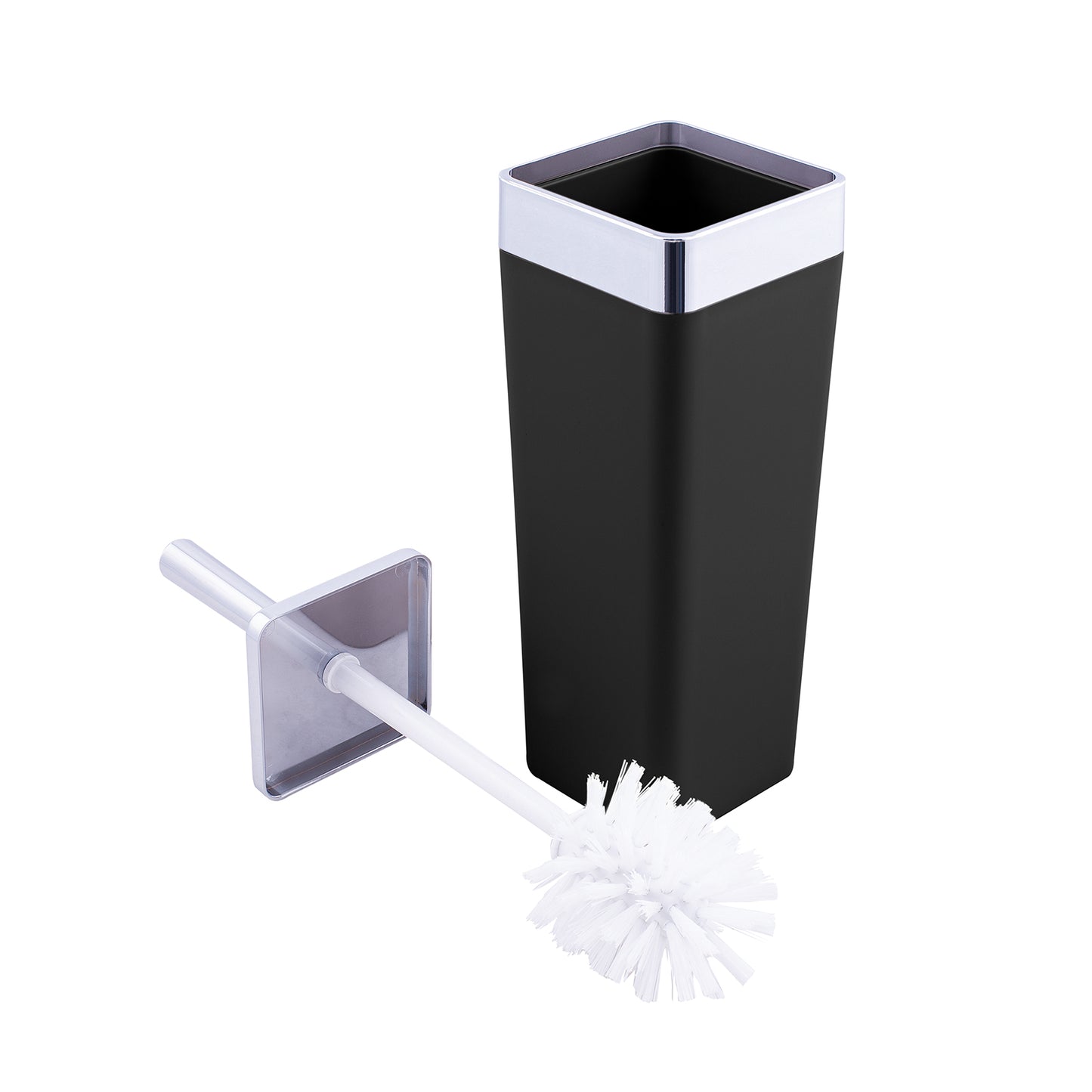 Karaca Home Kare 5 Piece Bathroom Set Black/Silver