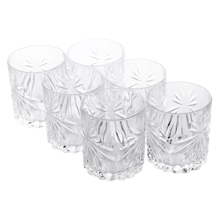 Rcr Oasis, 6 Piece Crystal Whisky Glass, Transparent