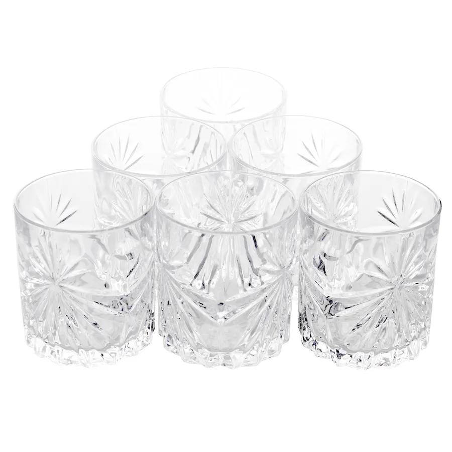 Rcr Oasis, 6 Piece Crystal Whisky Glass, Transparent