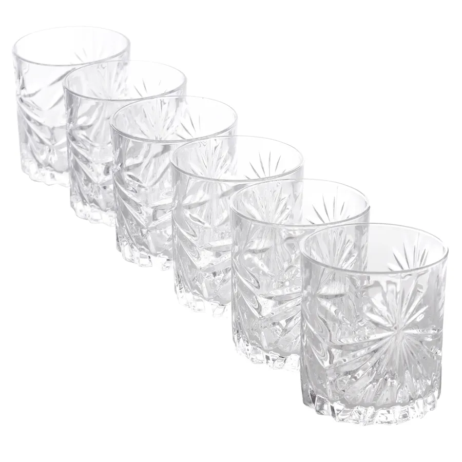 Rcr Oasis, 6 Piece Crystal Whisky Glass, Transparent