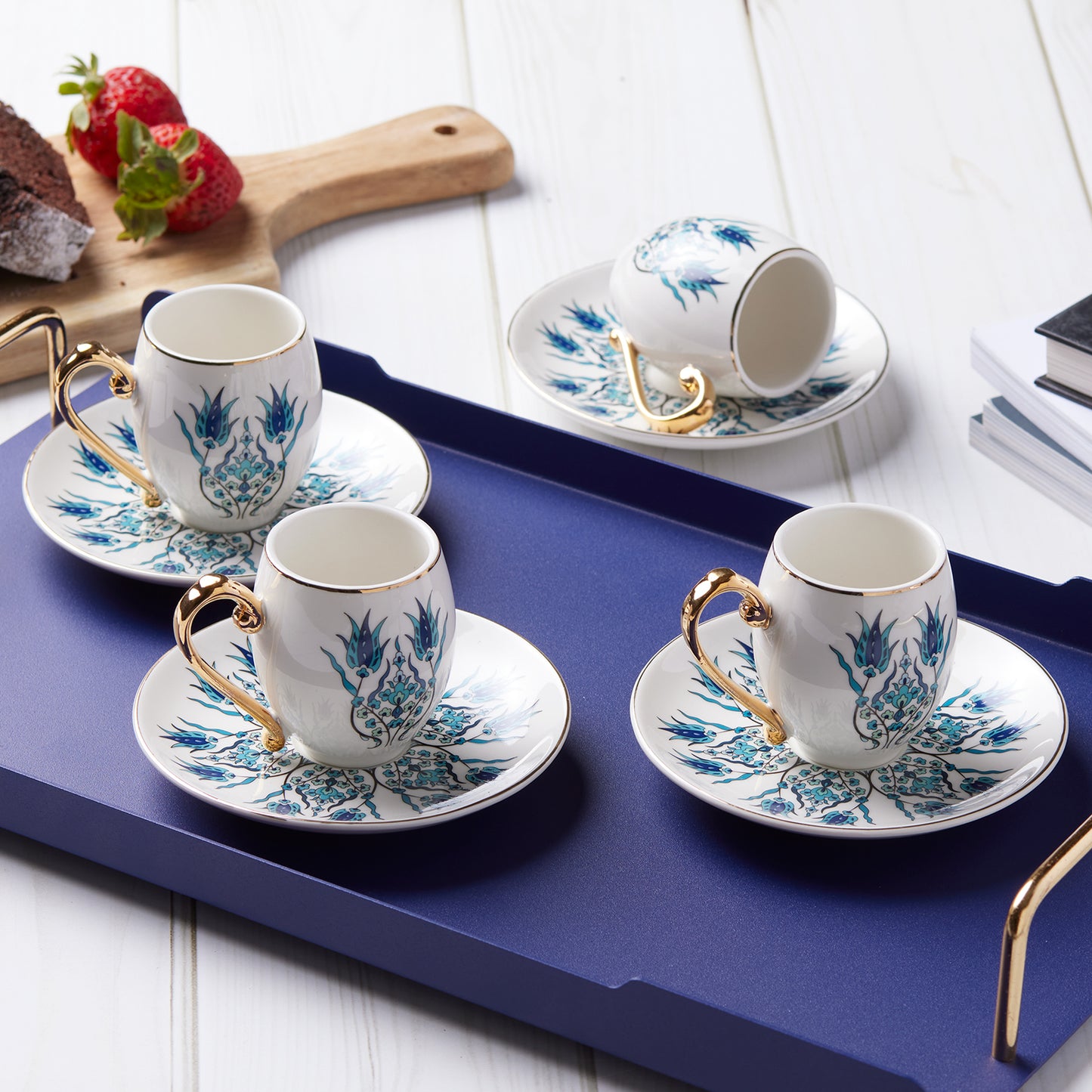 Set cești de cafea Iznik, Pentru 6 persoane, 80 ml