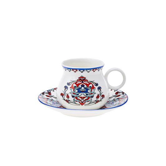 Karaca Hattat Set de cești de cafea pentru 6 persoane 90 ml