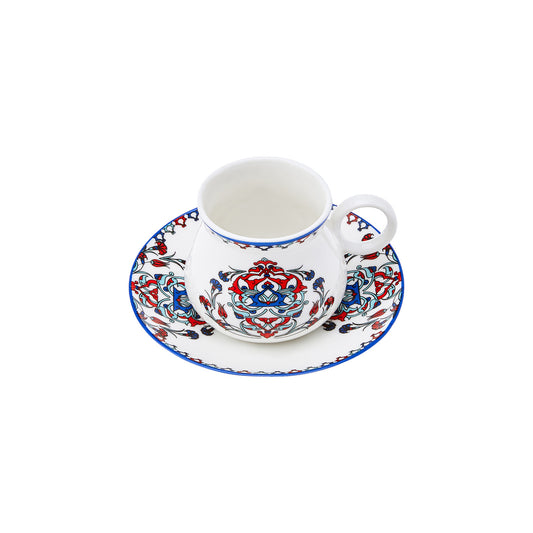 Karaca Hattat Set de cești de cafea pentru 6 persoane 90 ml