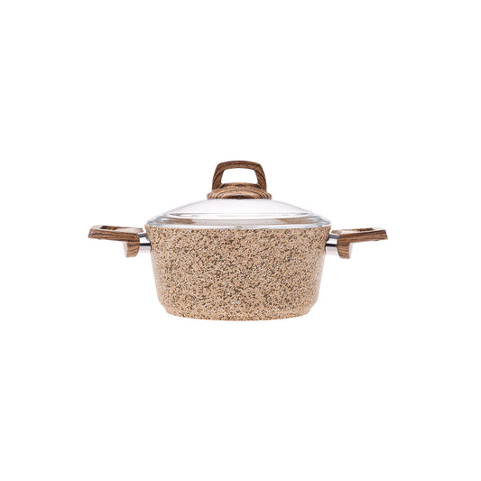 Karaca Wood Silver Bio Granite Pot 20 cm